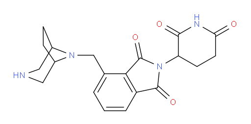 4-(3,8-diazabicyclo[3.2.1]octan-8-ylmethyl)-2-(2,6-dioxopiperidin-3-yl)isoindoline-1,3-dione