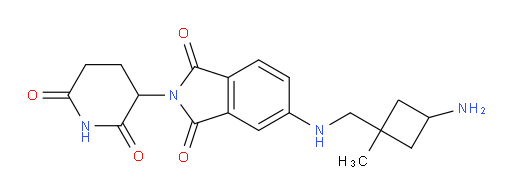 5-(((3-amino-1-methylcyclobutyl)methyl)amino)-2-(2,6-dioxopiperidin-3-yl)isoindoline-1,3-dione