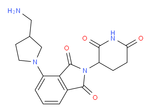 4-(3-(aminomethyl)pyrrolidin-1-yl)-2-(2,6-dioxopiperidin-3-yl)isoindoline-1,3-dione