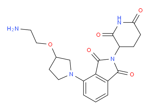 4-(3-(2-aminoethoxy)pyrrolidin-1-yl)-2-(2,6-dioxopiperidin-3-yl)isoindoline-1,3-dione