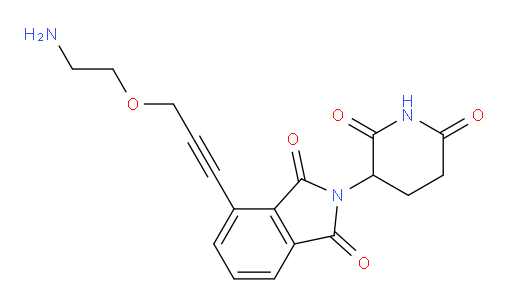 4-(3-(2-aminoethoxy)prop-1-yn-1-yl)-2-(2,6-dioxopiperidin-3-yl)isoindoline-1,3-dione
