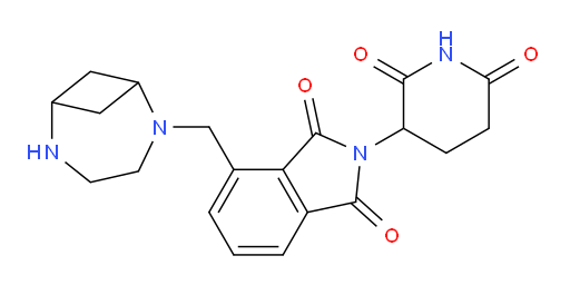 4-(2,5-diazabicyclo[4.1.1]octan-2-ylmethyl)-2-(2,6-dioxopiperidin-3-yl)isoindoline-1,3-dione