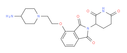 4-(2-(4-aminopiperidin-1-yl)ethoxy)-2-(2,6-dioxopiperidin-3-yl)isoindoline-1,3-dione
