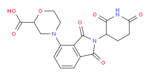 4-(2-(2,6-dioxopiperidin-3-yl)-1,3-dioxoisoindolin-4-yl)morpholine-2-carboxylic acid