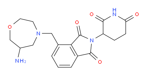 4-((6-amino-1,4-oxazepan-4-yl)methyl)-2-(2,6-dioxopiperidin-3-yl)isoindoline-1,3-dione