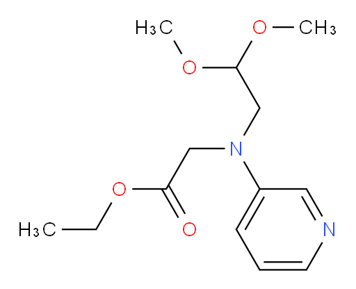 ethyl 2-((2,2-dimethoxyethyl)(pyridin-3-yl)amino)acetate