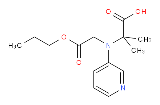 2-methyl-2-((2-oxo-2-propoxyethyl)(pyridin-3-yl)amino)propanoic acid