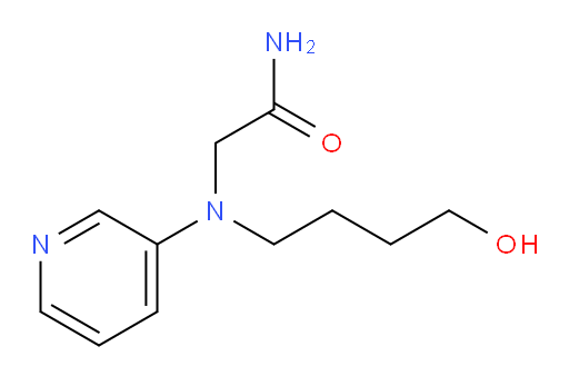 2-((4-hydroxybutyl)(pyridin-3-yl)amino)acetamide