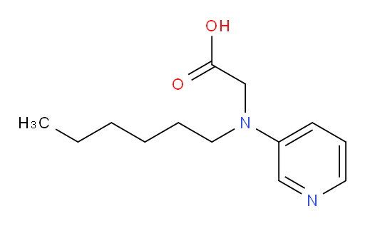 2-(hexyl(pyridin-3-yl)amino)acetic acid