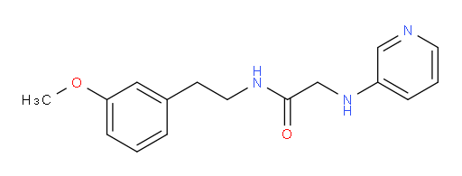 N-(3-methoxyphenethyl)-2-(pyridin-3-ylamino)acetamide