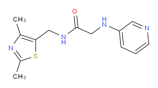 N-((2,4-dimethylthiazol-5-yl)methyl)-2-(pyridin-3-ylamino)acetamide