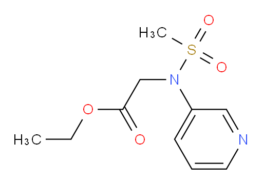 ethyl 2-(N-(pyridin-3-yl)methylsulfonamido)acetate