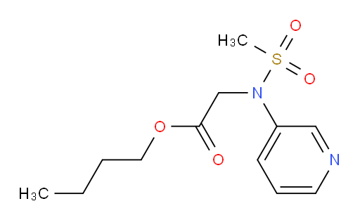 butyl 2-(N-(pyridin-3-yl)methylsulfonamido)acetate