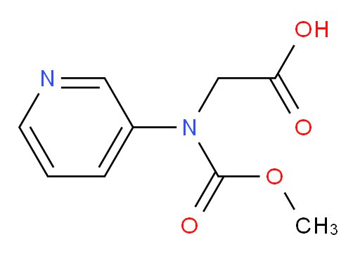 2-((methoxycarbonyl)(pyridin-3-yl)amino)acetic acid