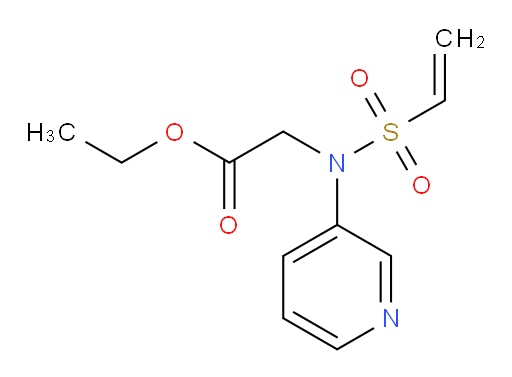 ethyl 2-(N-(pyridin-3-yl)vinylsulfonamido)acetate
