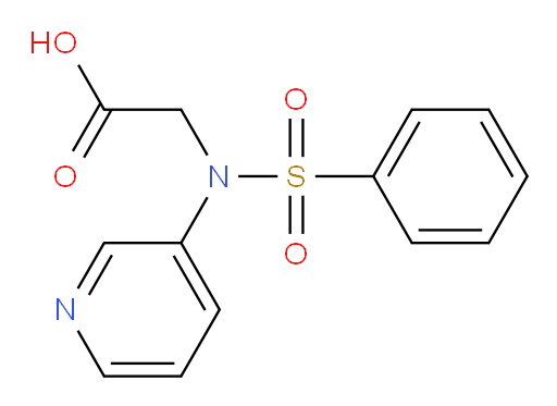 2-(N-(pyridin-3-yl)phenylsulfonamido)acetic acid