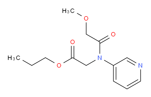 propyl 2-(2-methoxy-N-(pyridin-3-yl)acetamido)acetate