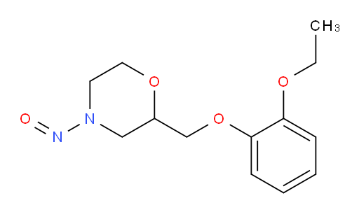 2-((2-ethoxyphenoxy)methyl)-4-nitrosomorpholine