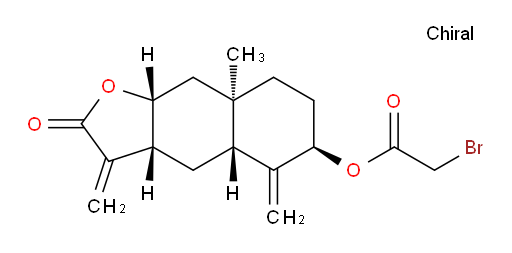 (3aR,4aR,6R,8aR,9aR)-8a-methyl-3,5-dimethylene-2-oxododecahydronaphtho[2,3-b]furan-6-yl 2-bromoacetate