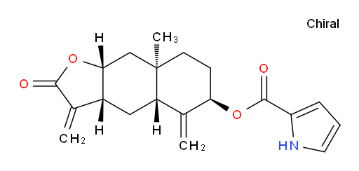 (3aR,4aR,6R,8aR,9aR)-8a-methyl-3,5-dimethylene-2-oxododecahydronaphtho[2,3-b]furan-6-yl 1H-pyrrole-2-carboxylate