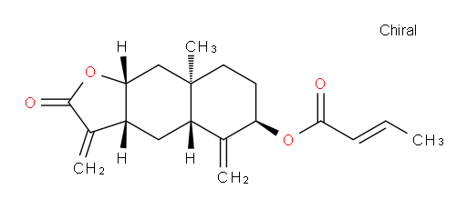 (E)-(3aR,4aR,6R,8aR,9aR)-8a-methyl-3,5-dimethylene-2-oxododecahydronaphtho[2,3-b]furan-6-yl but-2-enoate