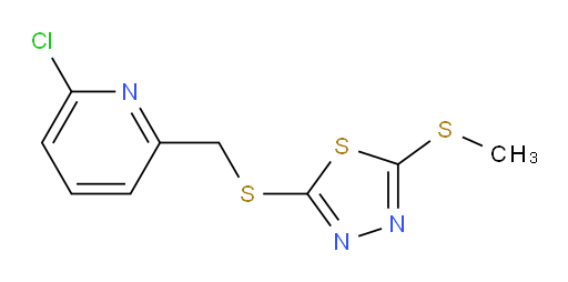 2-(((6-chloropyridin-2-yl)methyl)thio)-5-(methylthio)-1,3,4-thiadiazole