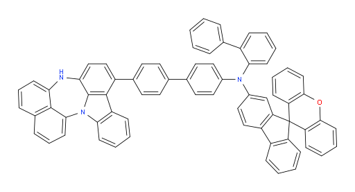 N-(4'-(4H-naphtho[1',8':5,6,7][1,4]diazepino[3,2,1-jk]carbazol-7-yl)-[1,1'-biphenyl]-4-yl)-N-([1,1'-biphenyl]-2-yl)spiro[fluorene-9,9'-xanthen]-2-amine