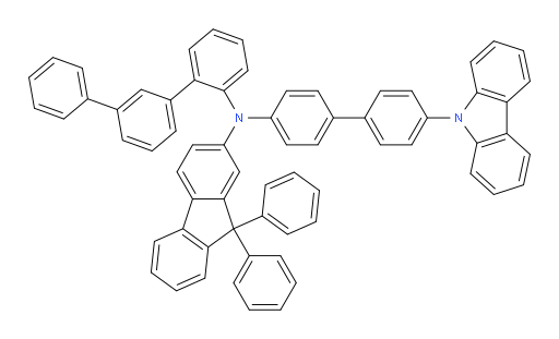 N-(4'-(9H-carbazol-9-yl)-[1,1'-biphenyl]-4-yl)-N-([1,1':3',1''-terphenyl]-2-yl)-9,9-diphenyl-9H-fluoren-2-amine