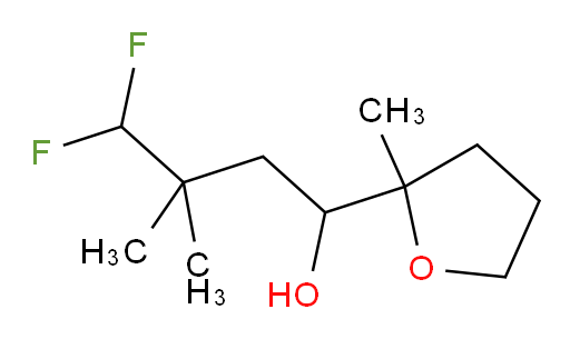 4,4-difluoro-3,3-dimethyl-1-(2-methyltetrahydrofuran-2-yl)butan-1-ol