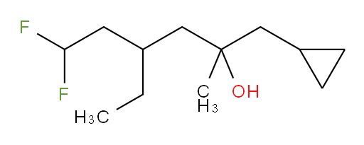 1-cyclopropyl-4-ethyl-6,6-difluoro-2-methylhexan-2-ol