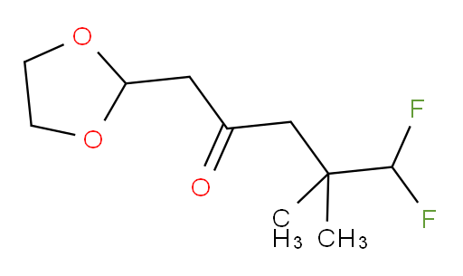 1-(1,3-dioxolan-2-yl)-5,5-difluoro-4,4-dimethylpentan-2-one