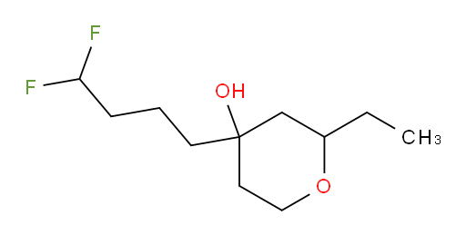 4-(4,4-difluorobutyl)-2-ethyltetrahydro-2H-pyran-4-ol