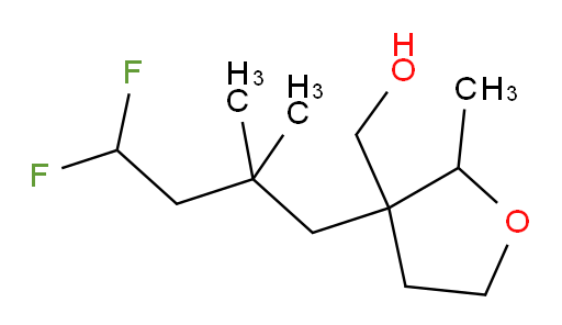 (3-(4,4-difluoro-2,2-dimethylbutyl)-2-methyltetrahydrofuran-3-yl)methanol