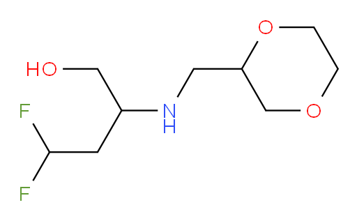 2-(((1,4-dioxan-2-yl)methyl)amino)-4,4-difluorobutan-1-ol