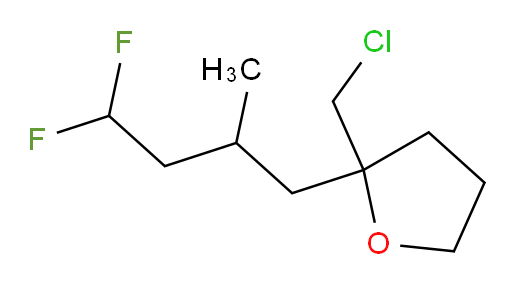 2-(chloromethyl)-2-(4,4-difluoro-2-methylbutyl)tetrahydrofuran