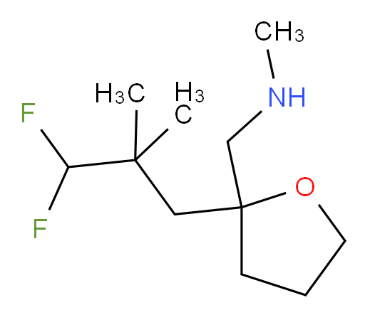 1-(2-(3,3-difluoro-2,2-dimethylpropyl)tetrahydrofuran-2-yl)-N-methylmethanamine