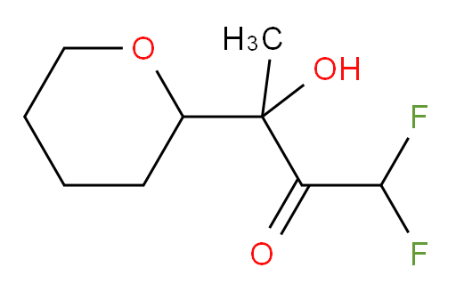 1,1-difluoro-3-hydroxy-3-(tetrahydro-2H-pyran-2-yl)butan-2-one