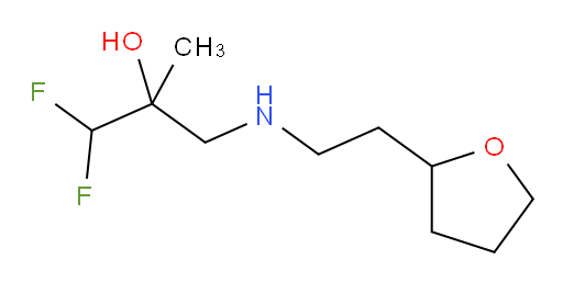 1,1-difluoro-2-methyl-3-((2-(tetrahydrofuran-2-yl)ethyl)amino)propan-2-ol