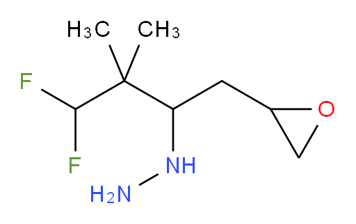 (4,4-difluoro-3,3-dimethyl-1-(oxiran-2-yl)butan-2-yl)hydrazine