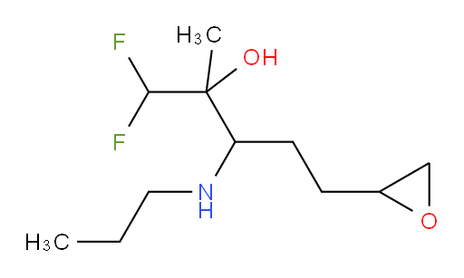 1,1-difluoro-2-methyl-5-(oxiran-2-yl)-3-(propylamino)pentan-2-ol