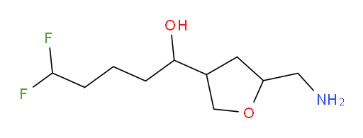 1-(5-(aminomethyl)tetrahydrofuran-3-yl)-5,5-difluoropentan-1-ol