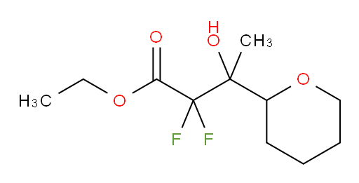 ethyl 2,2-difluoro-3-hydroxy-3-(tetrahydro-2H-pyran-2-yl)butanoate