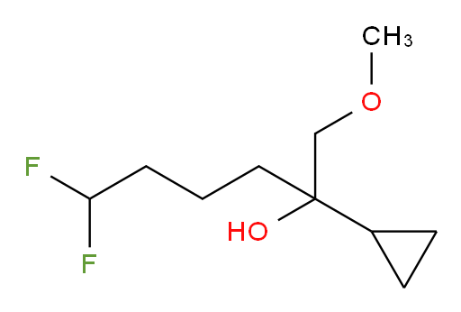 2-cyclopropyl-6,6-difluoro-1-methoxyhexan-2-ol