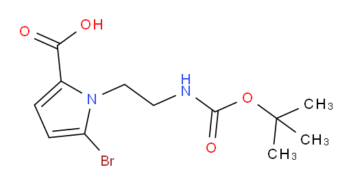 5-bromo-1-(2-((tert-butoxycarbonyl)amino)ethyl)-1H-pyrrole-2-carboxylic acid