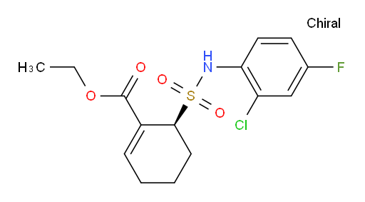 Ethyl (6S)-6-[[(2-chloro-4-fluorophenyl)amino]sulfonyl]-1-cyclohexene-1-carboxylate (ACI)