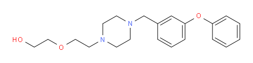 2-[2-[4-[(3-Phenoxyphenyl)methyl]-1-piperazinyl]ethoxy]ethanol (ACI)