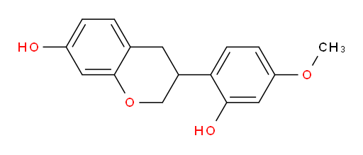3,4-Dihydro-3-(2-hydroxy-4-methoxyphenyl)-2H-1-benzopyran-7-ol (ACI)