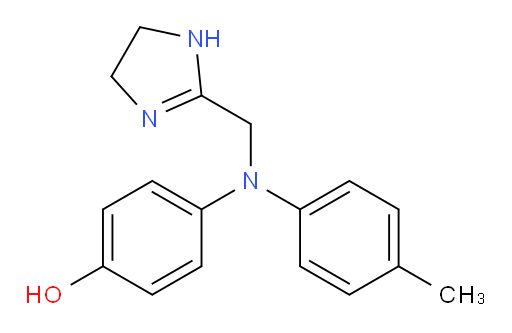 4-[[(4,5-Dihydro-1H-imidazol-2-yl)methyl](4-methylphenyl)amino]phenol (ACI)