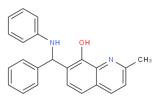 2-Methyl-7-[phenyl(phenylamino)methyl]-8-quinolinol (ACI)