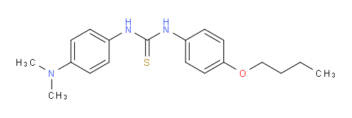 N-(4-Butoxyphenyl)-N′-[4-(dimethylamino)phenyl]thiourea (ACI)